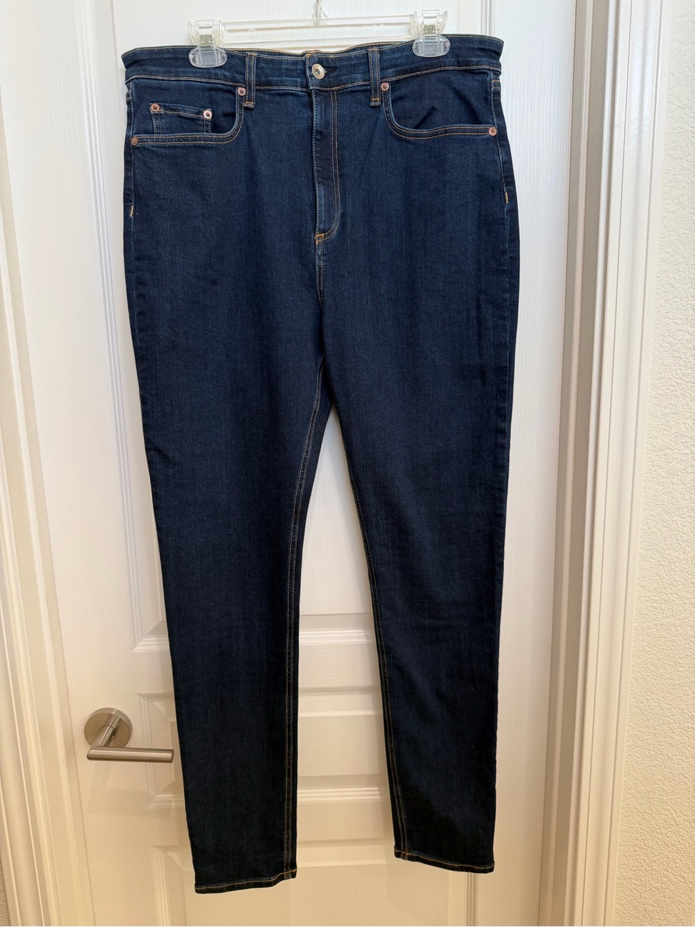 Rag & Bone Nina High-Rise Skinny Jeans Womens Size 34 Dark Wash Stretch Denim